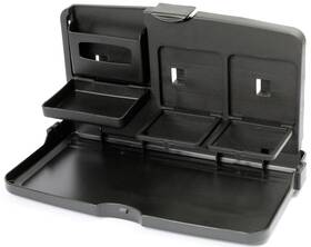 Eurow Te4-1902 Car Backseat Travel Tray With Dual Cup Holders Snack Universal Black