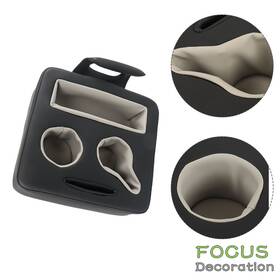 Fd1586400dn Focus-decoration Universal Cup Holder Black Couch/bed /boat /car Back Seat Organizer Pu Leather
