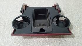 F3az-5404824-f Ford 1990-1994 Lincoln Town Car Lower Dash Center Cup Holder And Ashtray Assy Ruby Red