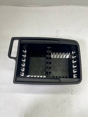 F65x-15044h06-abw Ford 1997-2003 F150 Center Storage Console Cd Disc Holder Black Oem