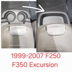 F81z-2504567-aac Ford 1999-2007 Excursion F250 F-350 Center Console Tray Cup Holder Delete