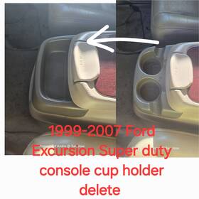 F81z2504567aaa Ford 1999-2007 Excursion F250 F-350 Center Console Tray Cup Holder Delete
