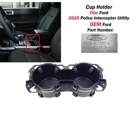 Lb5z-7813562-ac Ford 2025 Police Interceptor Utility Center Console Cup Holder