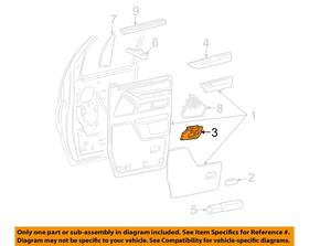 4c2z1522634aaa Ford Oem 04-08 E-150 Club Wagon Door Interior Trim-cup