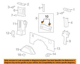 Bk3z6131112ah Ford Oem 20-23 Transit-150 Side Panel Interior Trim-cup Holder