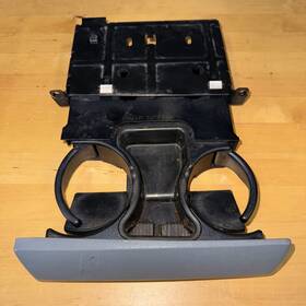 T7097-1 Ford 2005 - 2007 F250 F350 Super Duty Truck In Dash Drink Cup Holder Gray Oem