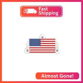 Toll26fus Free Thought Designs Ez Pass Holder Fastrak American Flag Fits 2 Si