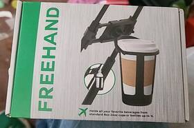 X001v9q7x Freehand Travel Luggage Cup Holder / Caddy Self Leveling Made Usa