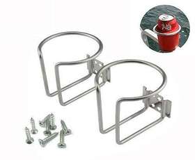 Fubeasi 602822767002 Z-color 2pcs Stainless Steel Boat Ring Cup Drink Holder Universal Drinks Hold