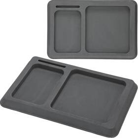 Uan-fulmoon-1169 Fulmoon 2 Pcs Eva Foam Boat Dash Pad Compartment Cell Phone Dark Gray