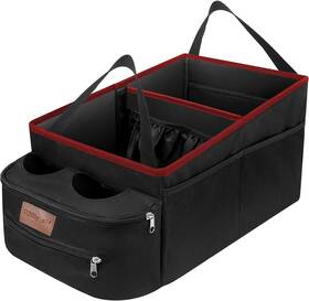 2023-snhb Funny Elf Car Seat Organizer - Passenger Collapsible Red