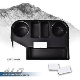 4512 G-plus For 1994-1997 Dodge Ram 1500/2500/3500 Front Center Console Cup Holder Black
