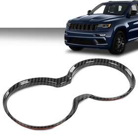 Alo548128 G-plus Fit For 11-21 Jeep Grand Cherokee Carbon Look Gear Shift Cup Holder Cover Trim