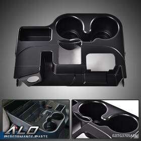 Aloch-001 G-plus Fit For 2003-2012 Dodge Ram 1500 2500 3500 Center Console Black Drink Cup Holder