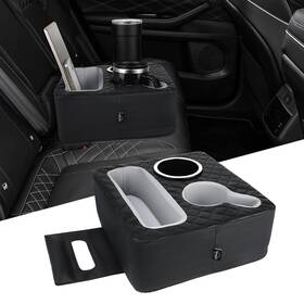 C0301-01101 Gawaf Car Cup Holder Back Seat Organizer Truck Bed Black