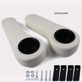 E-02itg6401awt Grandorange Fit For Ezgo Club Car Yamaha Golf Cart Rear Seat Arm Rest Cup Holder Universal