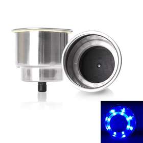 Gzyf 310007308987 For Marine Boat Rv Camper Car Truck Two Stage Sizes 2x Blue Light Cup Holder