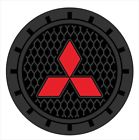 H0746756320770 Auto Sport Mitsubish Logo Round Cup Holder Coaster 0746756320770