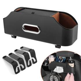 Haloyivgo 230307 Car Seat Back Organizer - Stylish And Functional Storage For Black