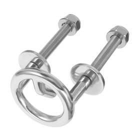10.70x9.00x6.20cm Happyyami 57uvb2652tom3s131 Stainless Steel Water Ski Tow Ring 62mm Silver