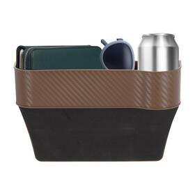 Harfington Hta250605hh000140 Car Seat Gap Filler Organizer 10.2 X 6.5 2.8 Inch Pp Brown
