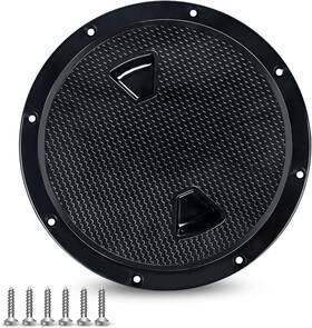 Wb04 Hoffen 4 Inch 6 8 Boat Hatch Black Round Non Slip Inspection