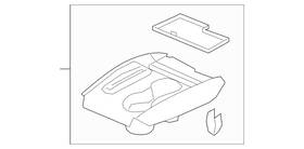 77296-tg7-c51zb Honda Genuine 2021-2023 Pilot Passport Cup Holder