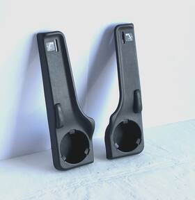 82539-scv-a01za Honda 2003-2011 Element Rear Seat Cup Holder Lh/rh Trim Panel Pair Black Oem