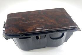 S84-ppt Honda 98-02 Accord Center Console Cup Holder Wood Grain Oem Vtec