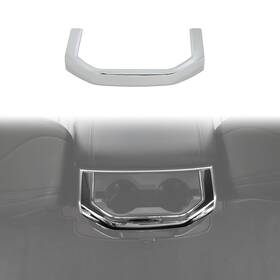 Hthe 768387735402 Chrome Interior Rear Water Cup Holder Panel Trim Cover For Dodge Ram 1500 18