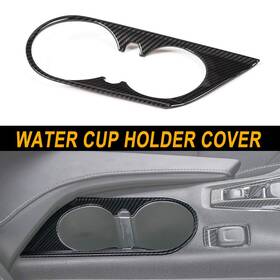 Cca2025103105 Hthe Carbon Fiber Interior Front Water Cup Holder Cover Trim For Chevrolet Camaro 17