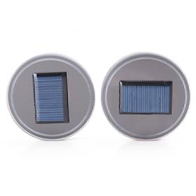 Hukyu 550737463734 Energy Cup Holder Bottom Pad Solar Led Light Cover Trim For All Cars Universal
