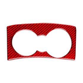 Hukyu 550742371284 Water Cup Holder Panel Cover Trim For Alfa Romeo Giulia 2017-2019 Red