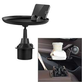 Hukyu 612048935994 New Cup Holder Tray Table For Eating With Cell Phone Slot Coffee Stand Food