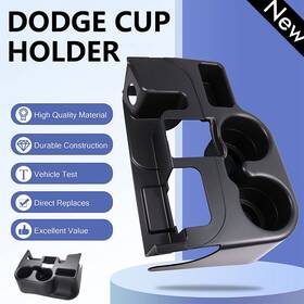 Gpl94261 Ikaufen Fit For 2003-12 Dodge Ram 1500 2500 3500 Matte Black Center Console Cup Holder
