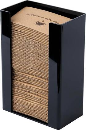 Inevibe 860011551997 Coffee Cup Sleeve Holder - Hot Collar Jacket Organizer For Bulk Black