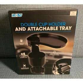 Iroad 810012239851 Double Cup Holder And Attachable Tray
