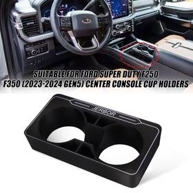 Fsdg5poch Jerbor Cup Holder Insert Fits Ford Super Duty F250 350 2023-2024 Gen5 Center Console