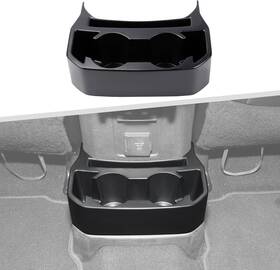 Jimen067rch Jimen Dual Rear Cup Holder Organizer For Wrangler Jl Jlu And Gladiator Jt 2018-2025