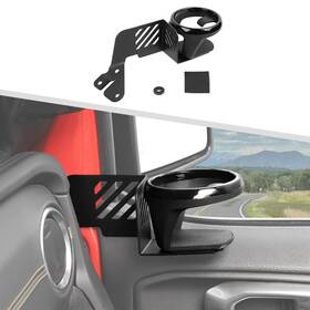Jimen802ldchr Jimen 1pc Upgraded Door Cup Holder Fit For Jeep Wrangler Jl Jlu 2018-2024 And Gladiat