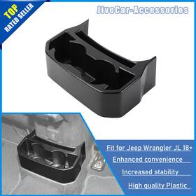 Jca2025031729 Jive-car-accessories Rear Seat Drink Water Cup Holder Base Stand Cover For Jeep Wrangler 2018 Jl Jt