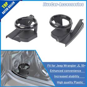 Jca2025031770 Jive-car-accessories 2pcs Front Door Water Cup Holder Brakect For Jeep Wrangler Jl Jt 18