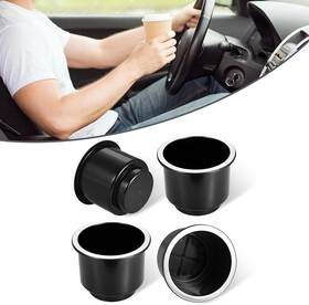 Jok7331 Jokormo 4 Pcs Car Cup Holder Replacement 4.33in X 3.34in Waterproof Black