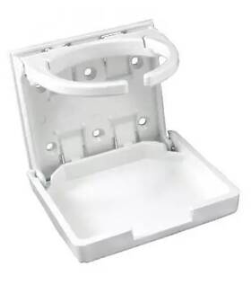 45624 Jr Products White Adjustable Cup Holder