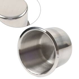 Kabusikikaisya-kawausa 550747718022 Stainless Steel Drop-in Cup Drink Holder For Poker Table Yacht Boat Rv Car Truck