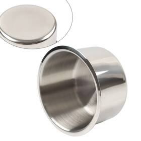 Kabusikikaisya-kawausa 550747728168 Stainless Steel Drop-in Cup Drink Holder Fit Poker Table Yacht Boat Rv Car Truck