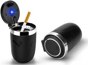 G210718r2 Kagor Fba Car Ashtray 2pcs Portable With Lid Smell Proof One Size Black