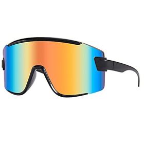 Karsaer Vision Big Shield Wraparound Sunglasses Rave For Men Women Neon Sun Viso