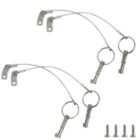 4cpkxd-tt Keehui 4 Pcs Full 316 Stainless Steel Marine Hardware Quick Release 1/4 Inch X 1-1/2