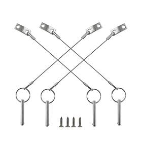 4cpkxd2in Keehui 4pieces Of Quick Release Pin 1/4 Inch Diameter Usable Length One Size